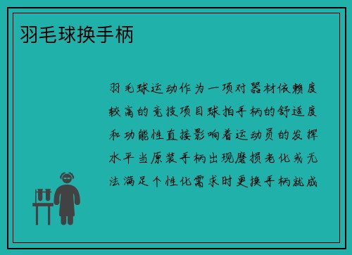 羽毛球换手柄